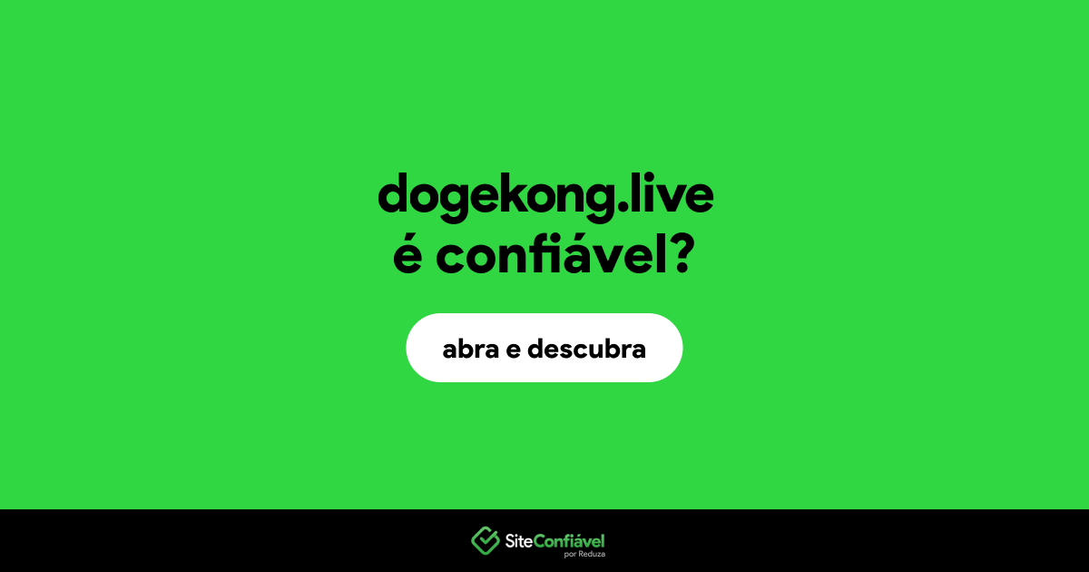 O site dogekong.live é confiável?