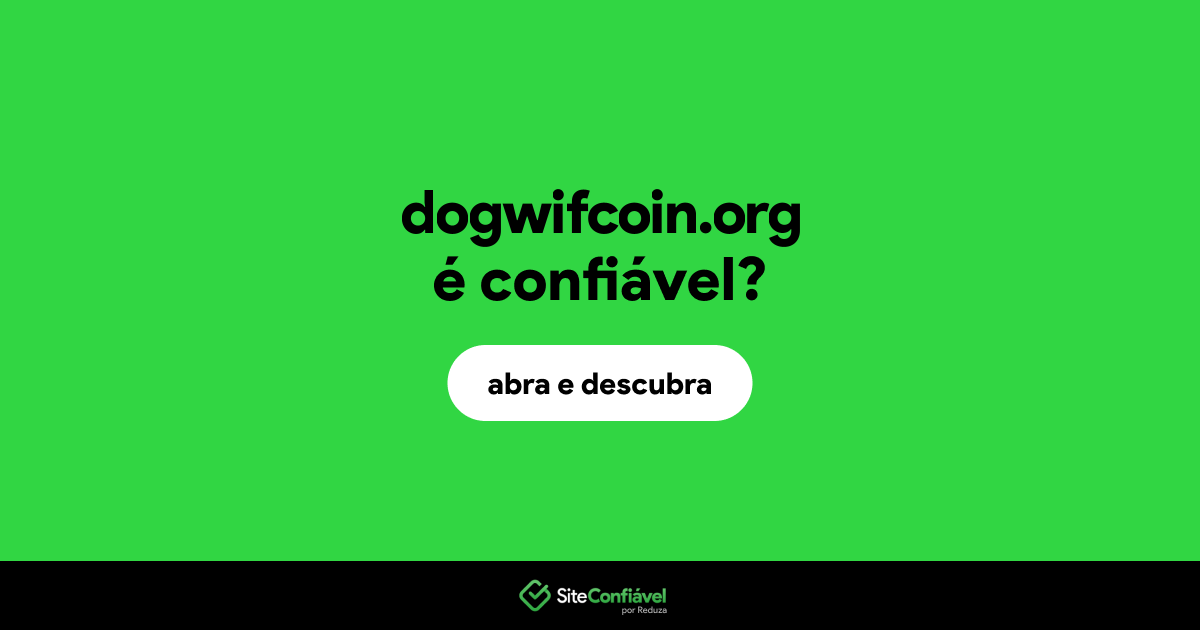 O site dogwifcoin.org é confiável?