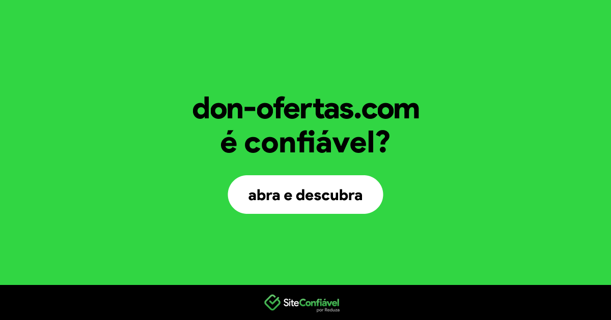 O site don-ofertas.com é confiável?