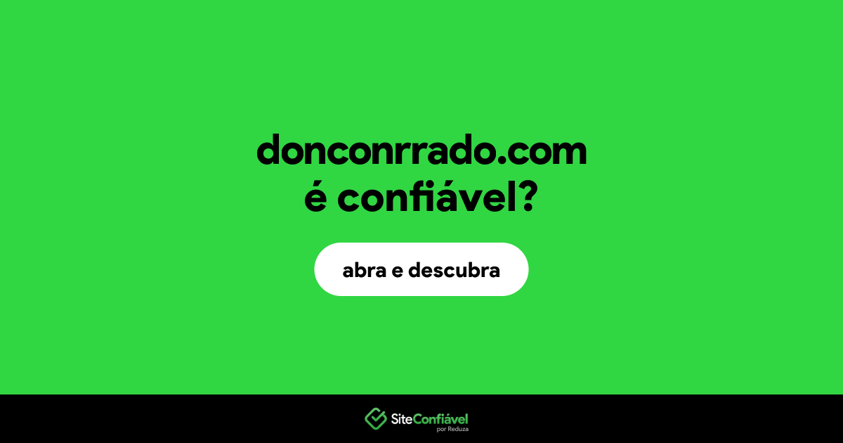 O site donconrrado.com é confiável?