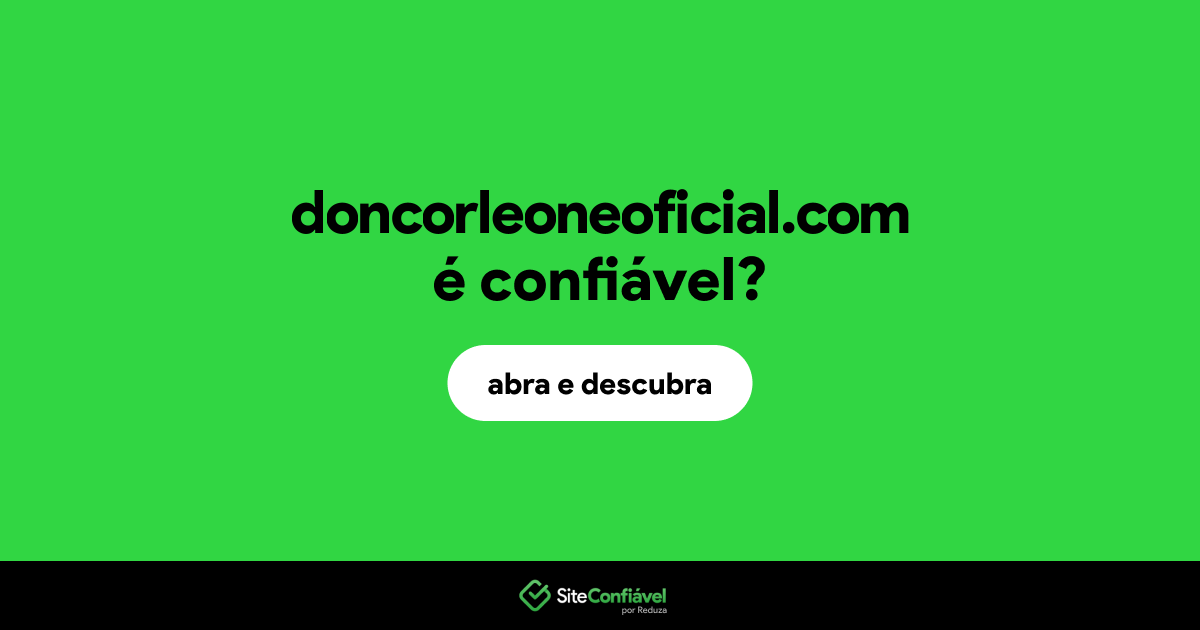 O site doncorleoneoficial.com é confiável?