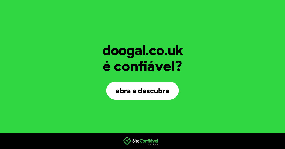 O site doogal.co.uk é confiável?