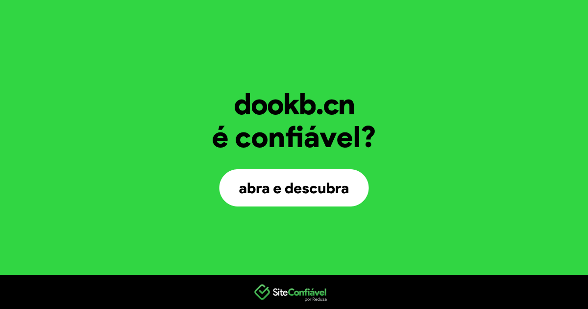 O site dookb.cn é confiável?