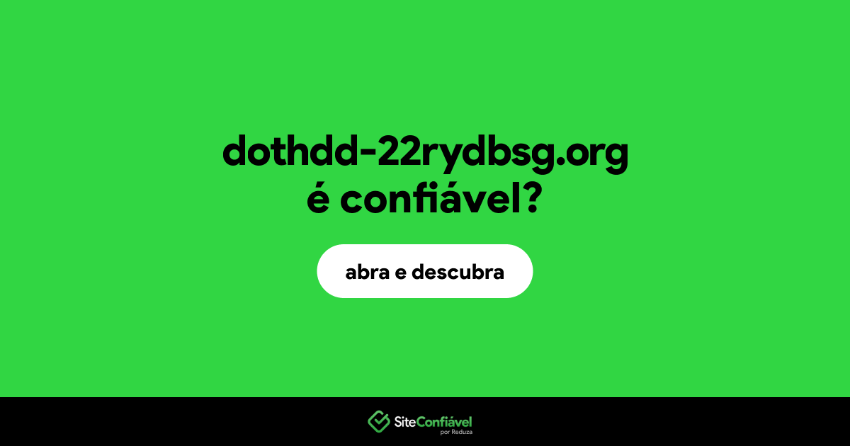 O site dothdd-22rydbsg.org é confiável?