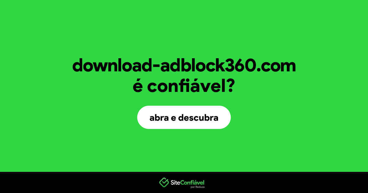 O site download-adblock360.com é confiável?