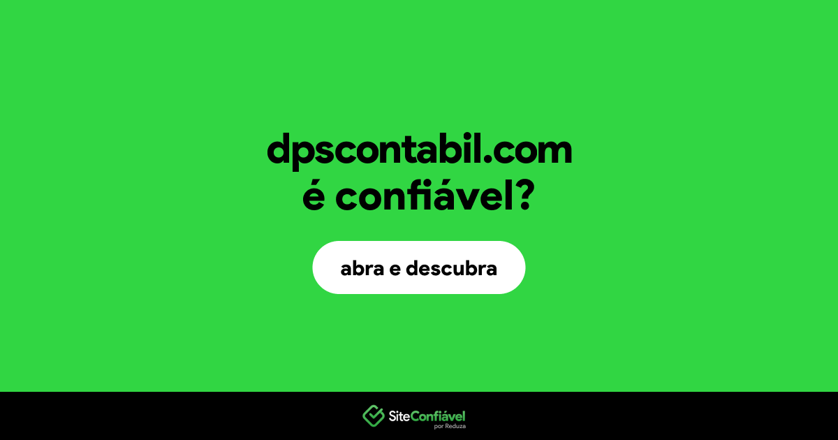 O site dpscontabil.com é confiável?