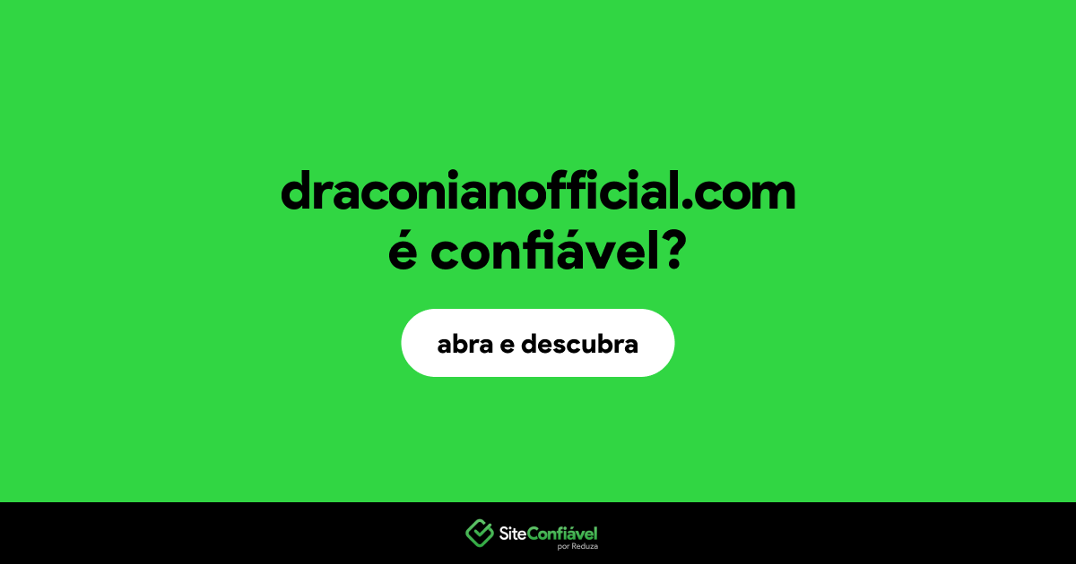 O site draconianofficial.com é confiável?