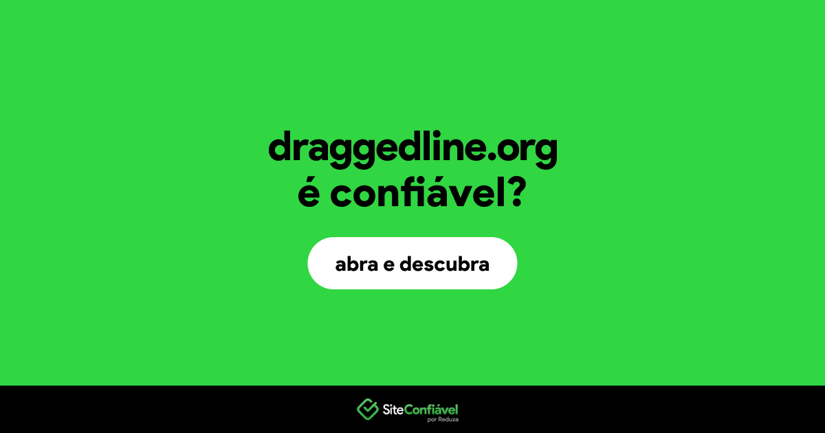 O site draggedline.org é confiável?