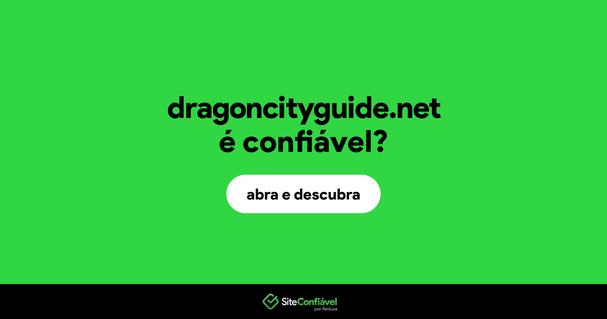 O site dragoncityguide.net é confiável?