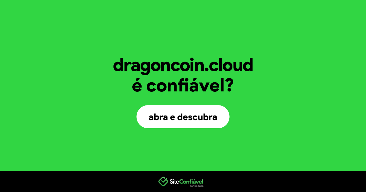 O site dragoncoin.cloud é confiável?