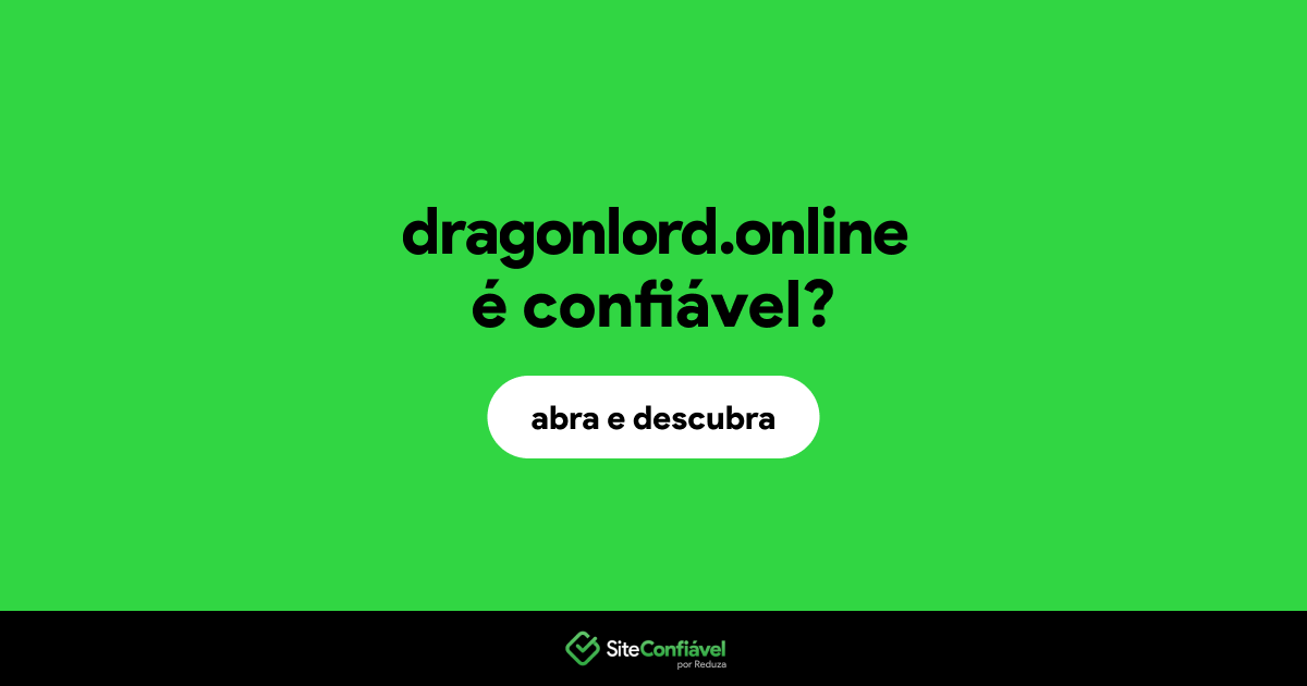 O site dragonlord.online é confiável?