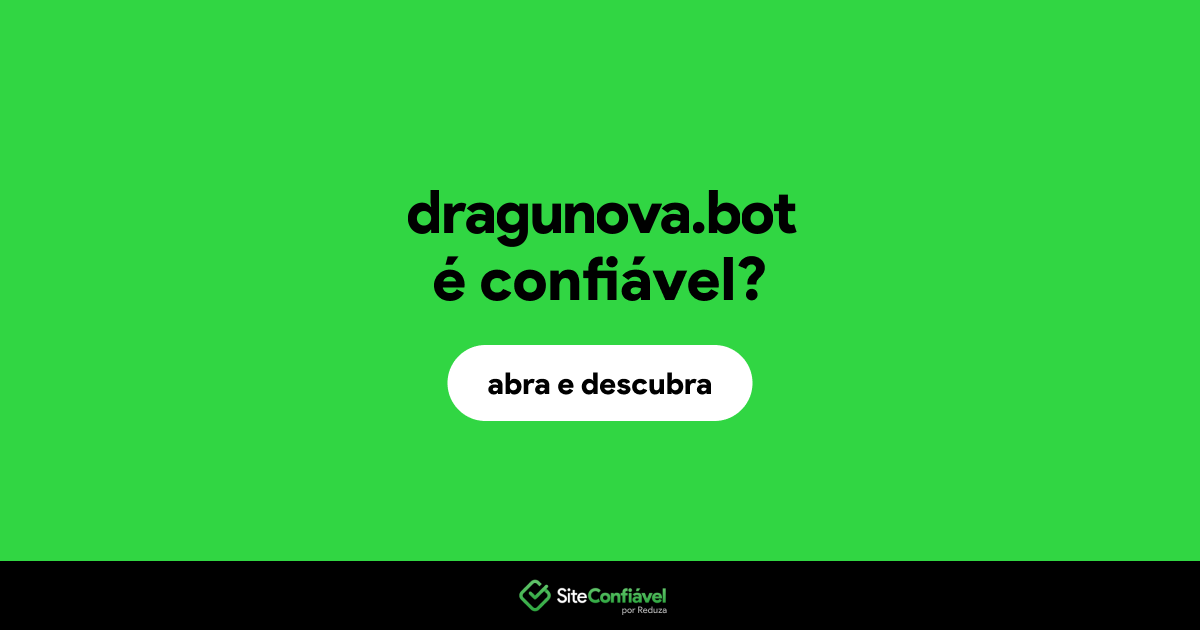 O site dragunova.bot é confiável?