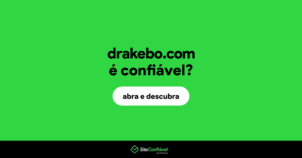 O site drakebo.com é confiável?