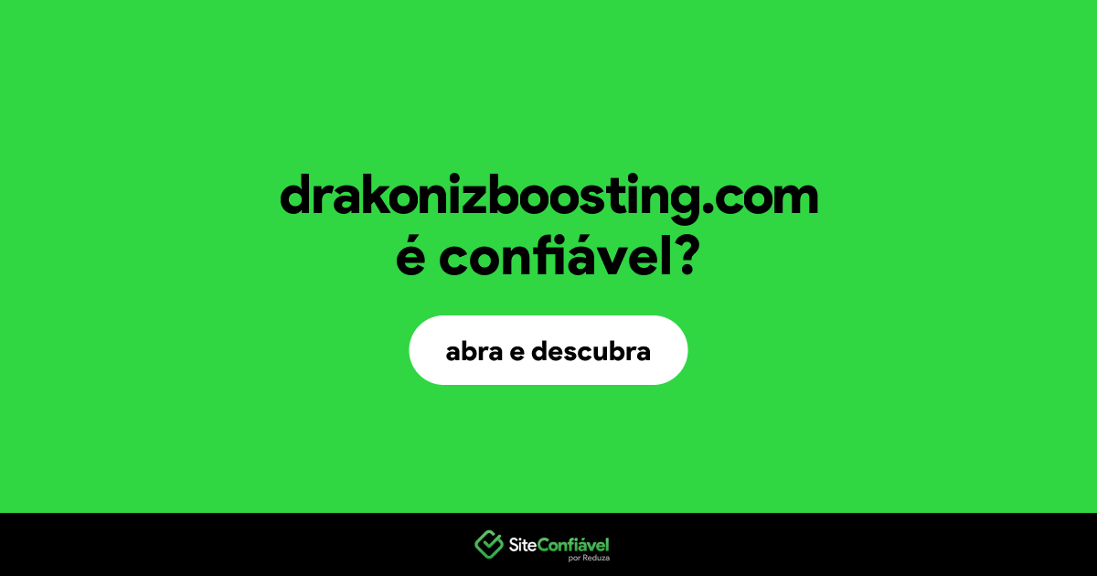 O site drakonizboosting.com é confiável?