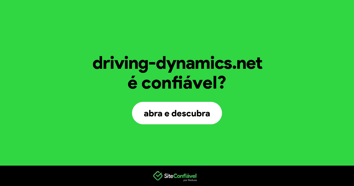O site driving-dynamics.net é confiável?