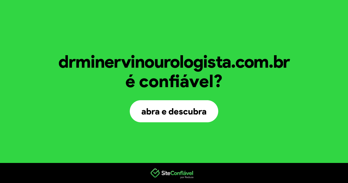 O site drminervinourologista.com.br é confiável?
