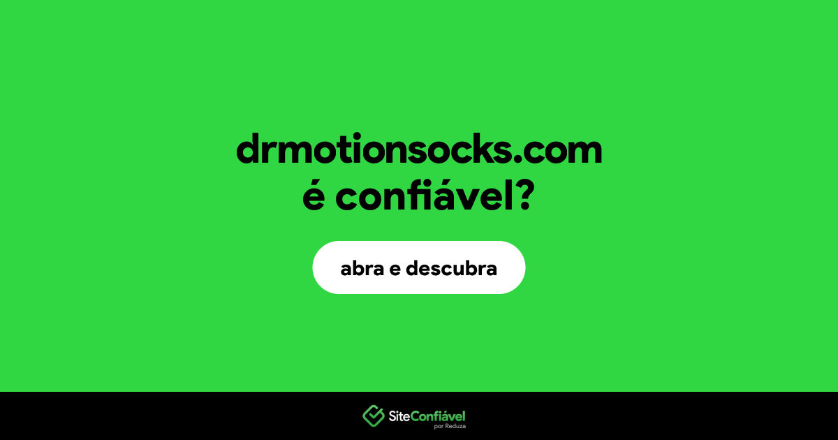 O site drmotionsocks.com é confiável?