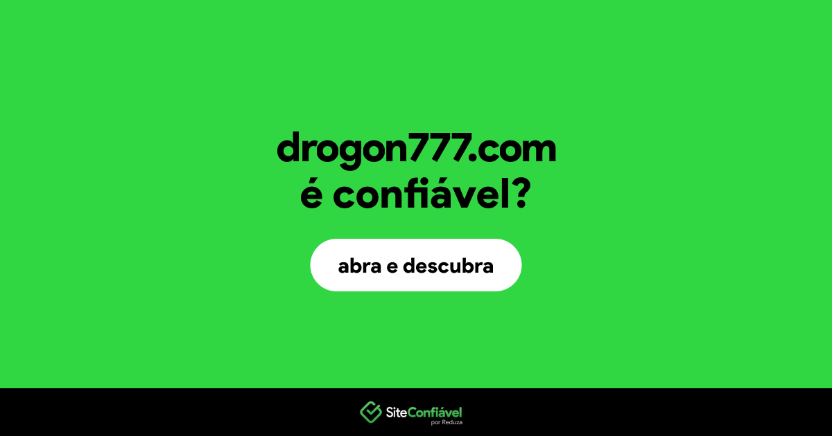 O site drogon777.com é confiável?