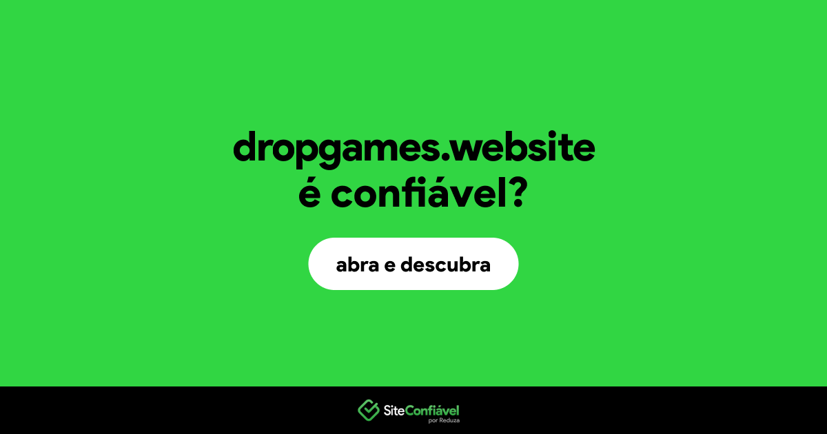 O site dropgames.website é confiável?