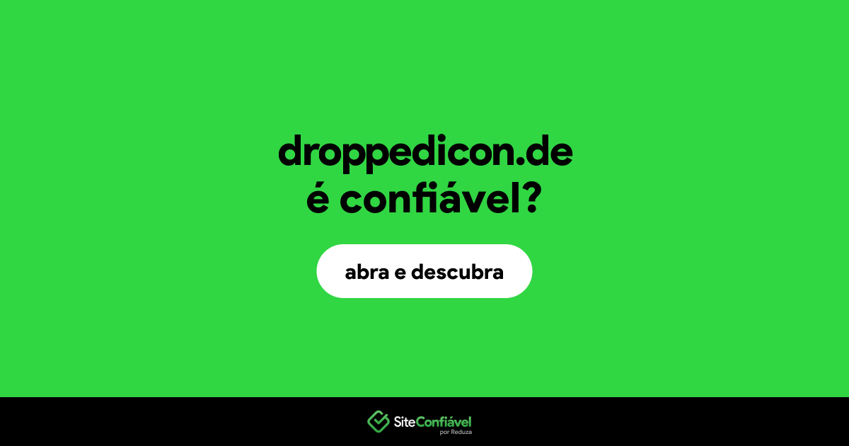 O site droppedicon.de é confiável?
