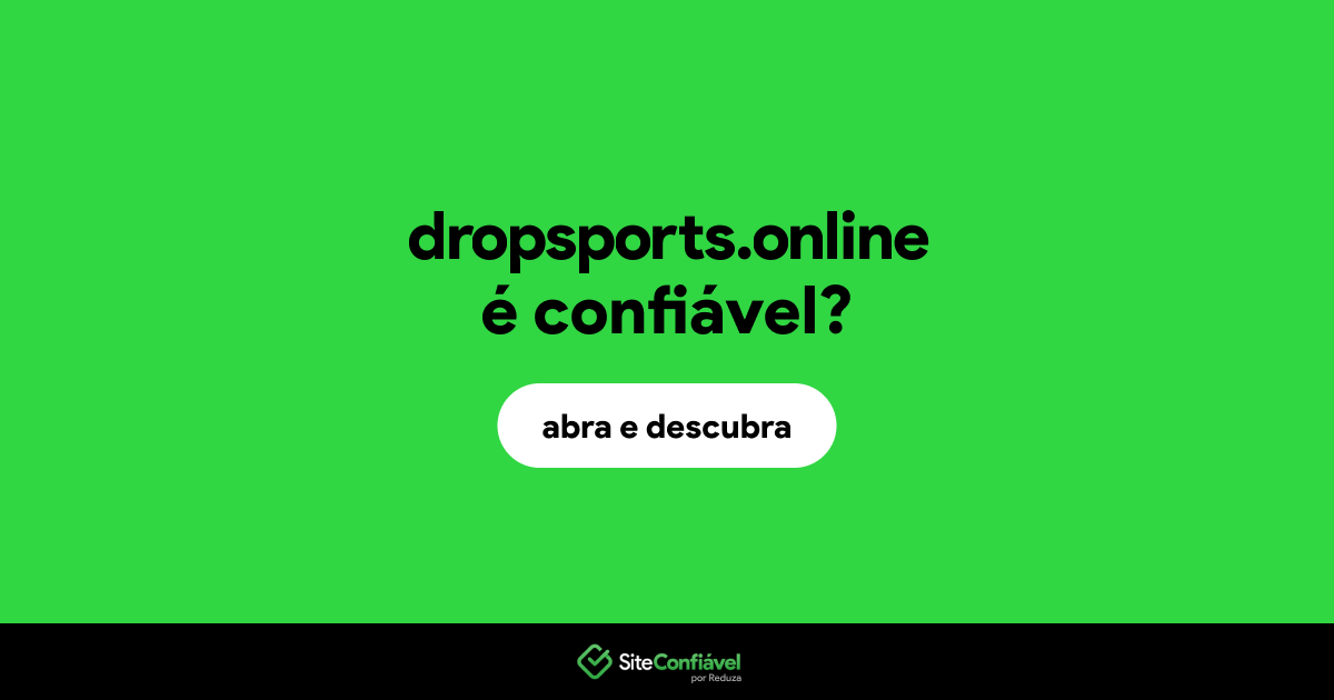 O site dropsports.online é confiável?