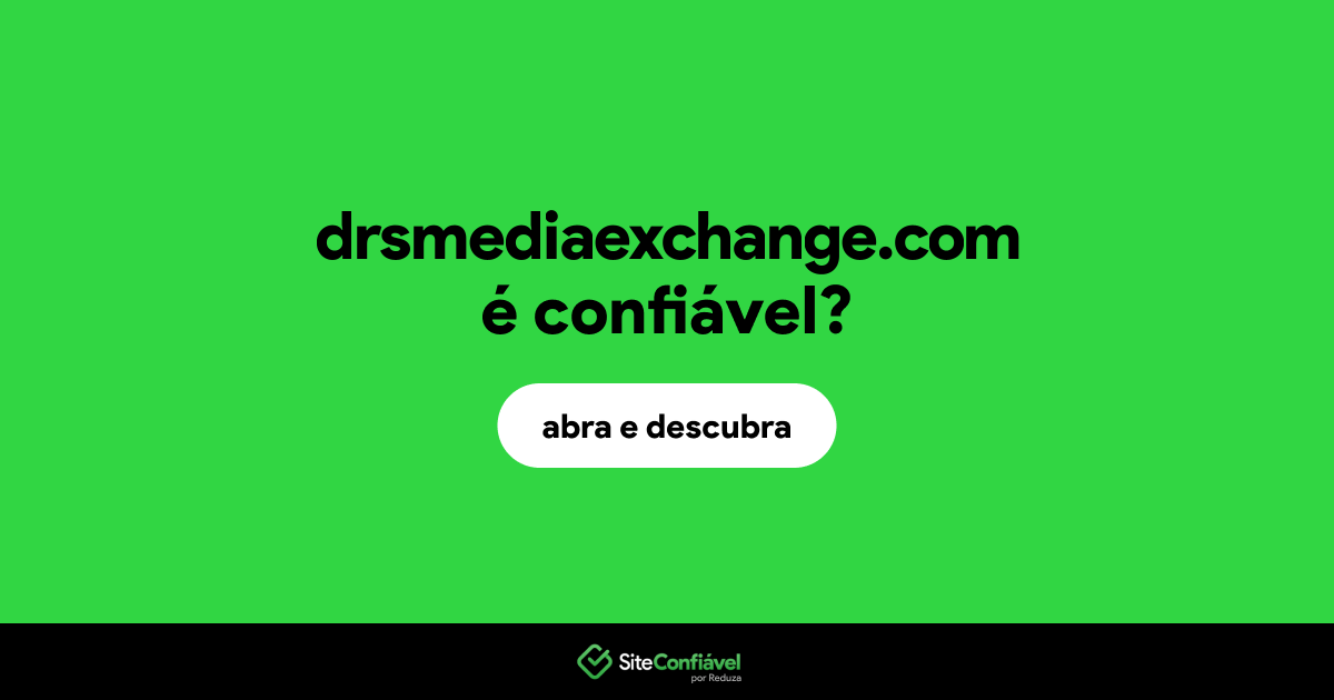 O site drsmediaexchange.com é confiável?