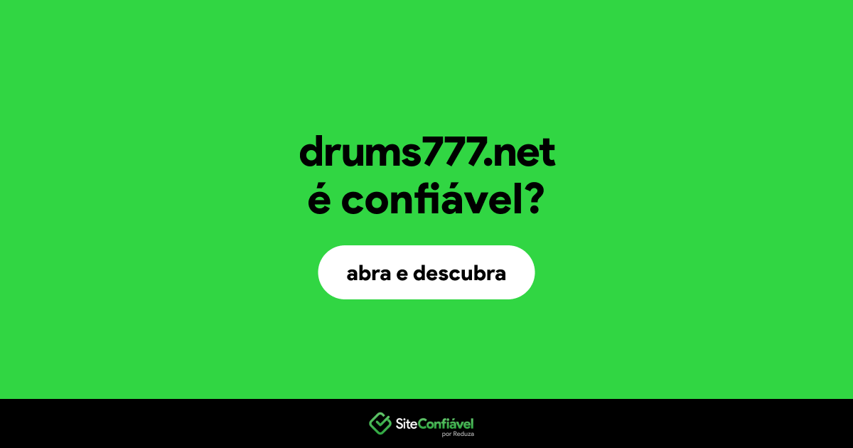 O site drums777.net é confiável?