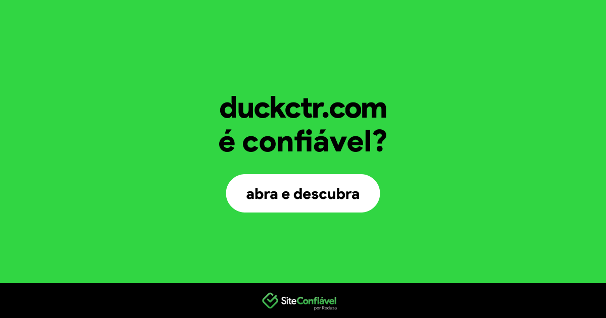 O site duckctr.com é confiável?