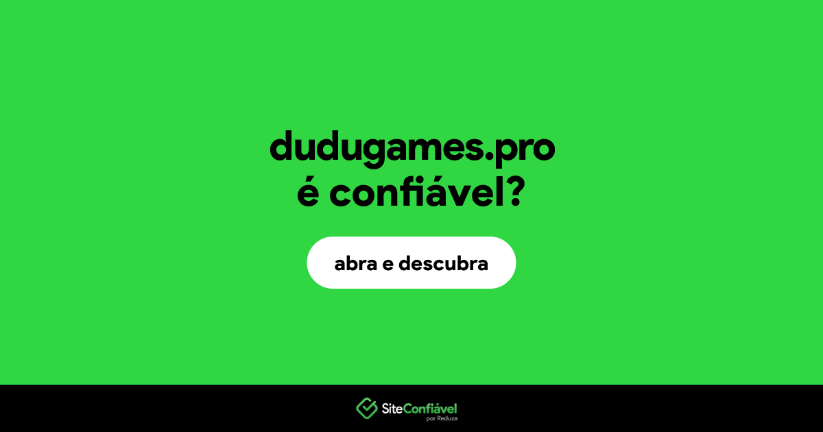 O site dudugames.pro é confiável?