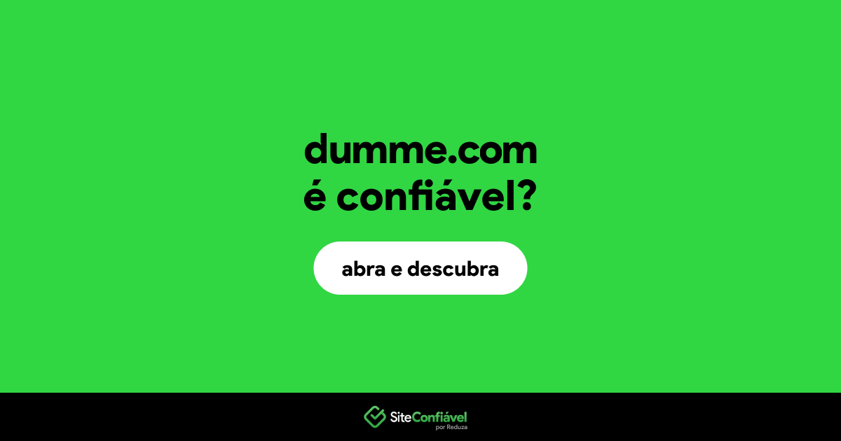 O site dumme.com é confiável?