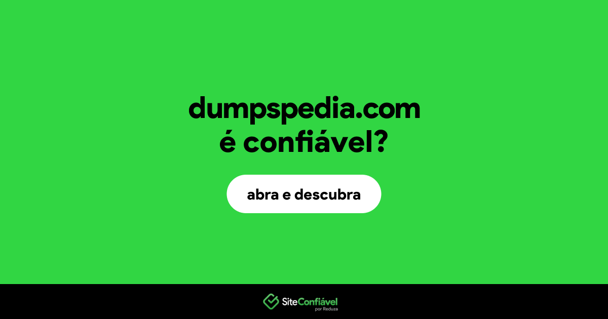 O site dumpspedia.com é confiável?