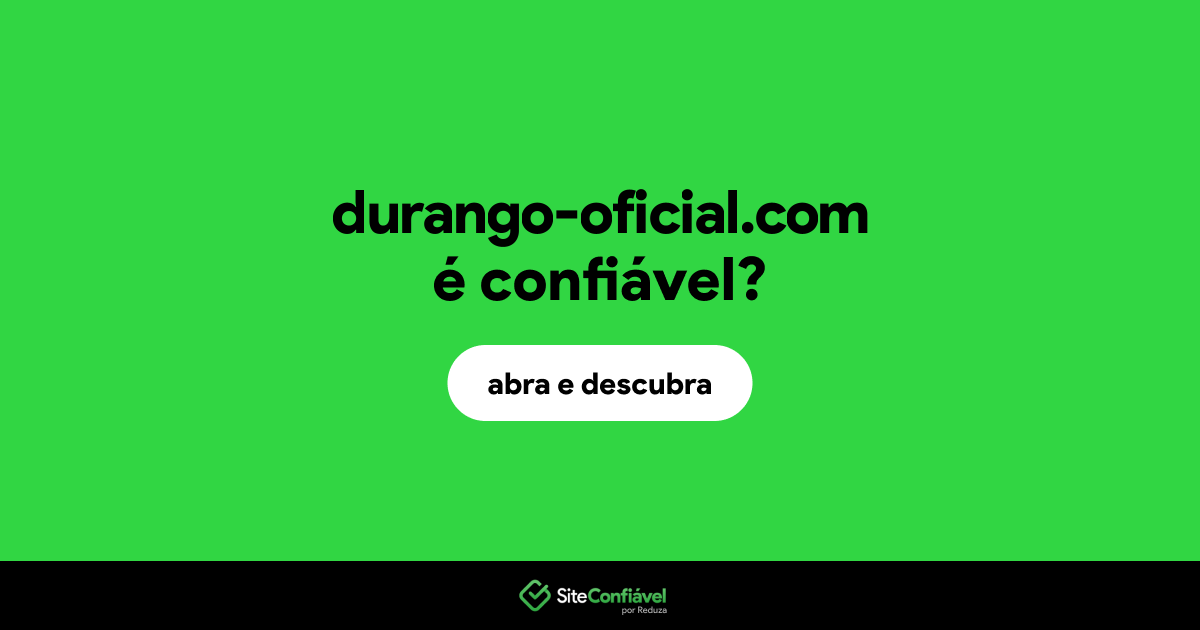 O site durango-oficial.com é confiável?