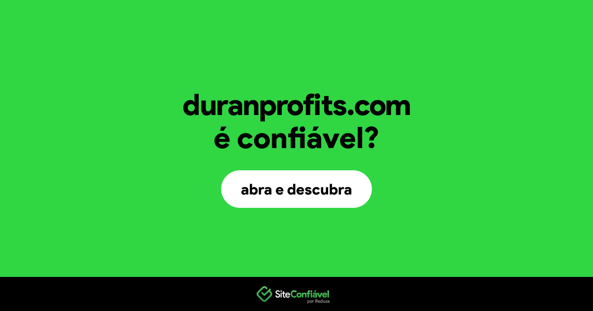 O site duranprofits.com é confiável?