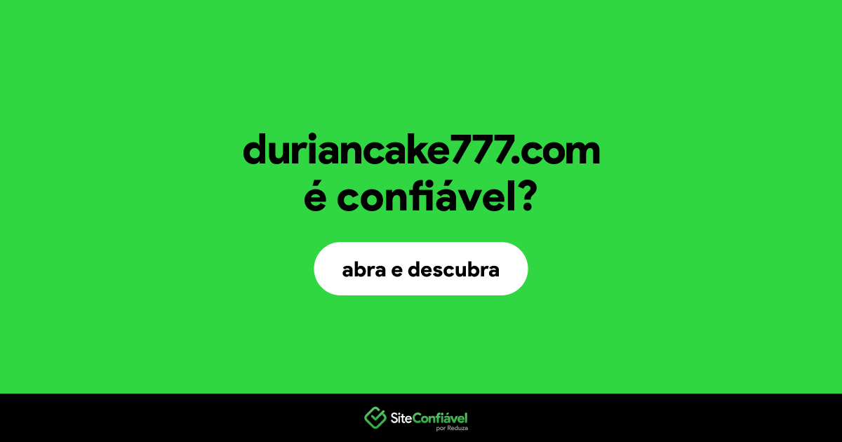 O site duriancake777.com é confiável?