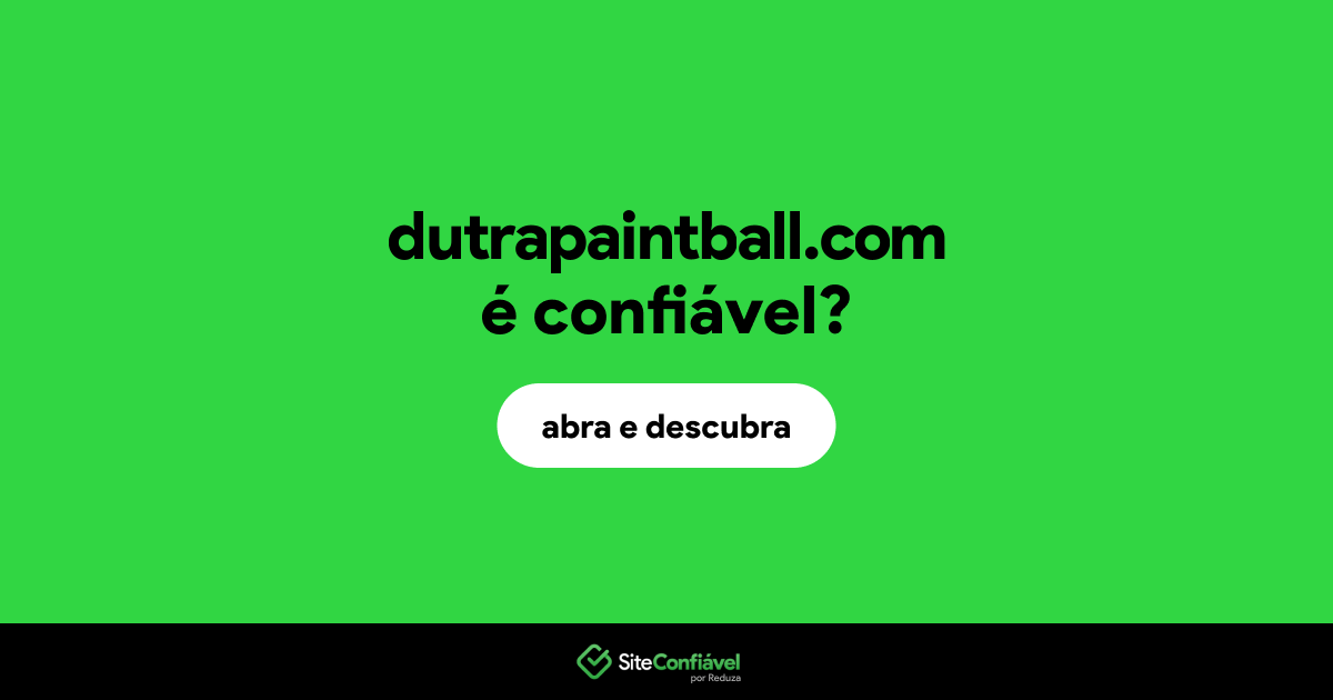 O site dutrapaintball.com é confiável?