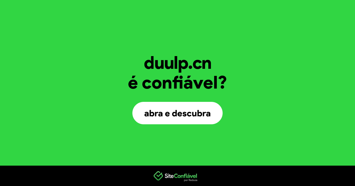 O site duulp.cn é confiável?