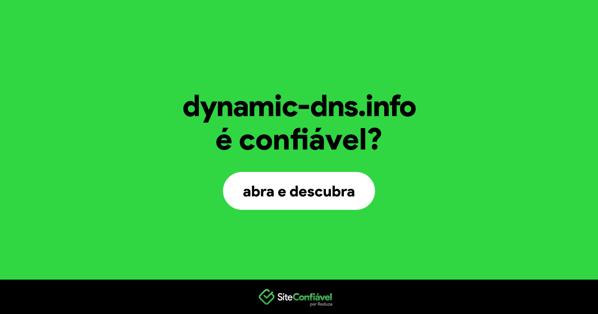 O site dynamic-dns.info é confiável?