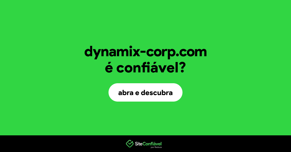 O site dynamix-corp.com é confiável?