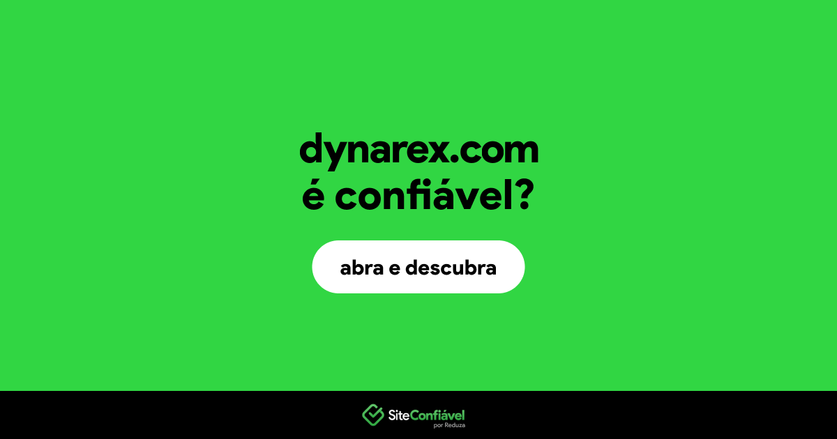 O site dynarex.com é confiável?