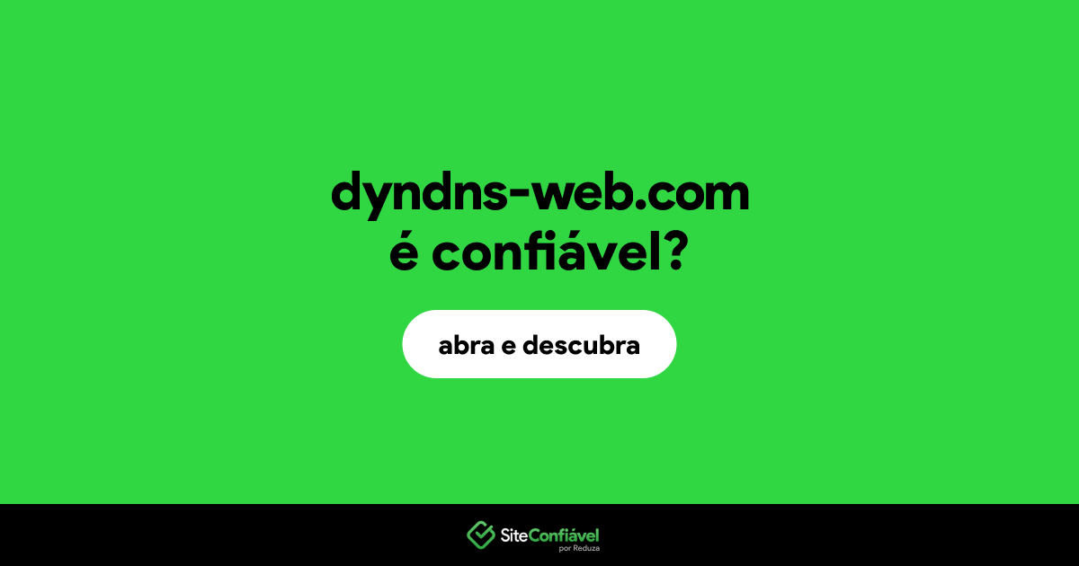 O site dyndns-web.com é confiável?