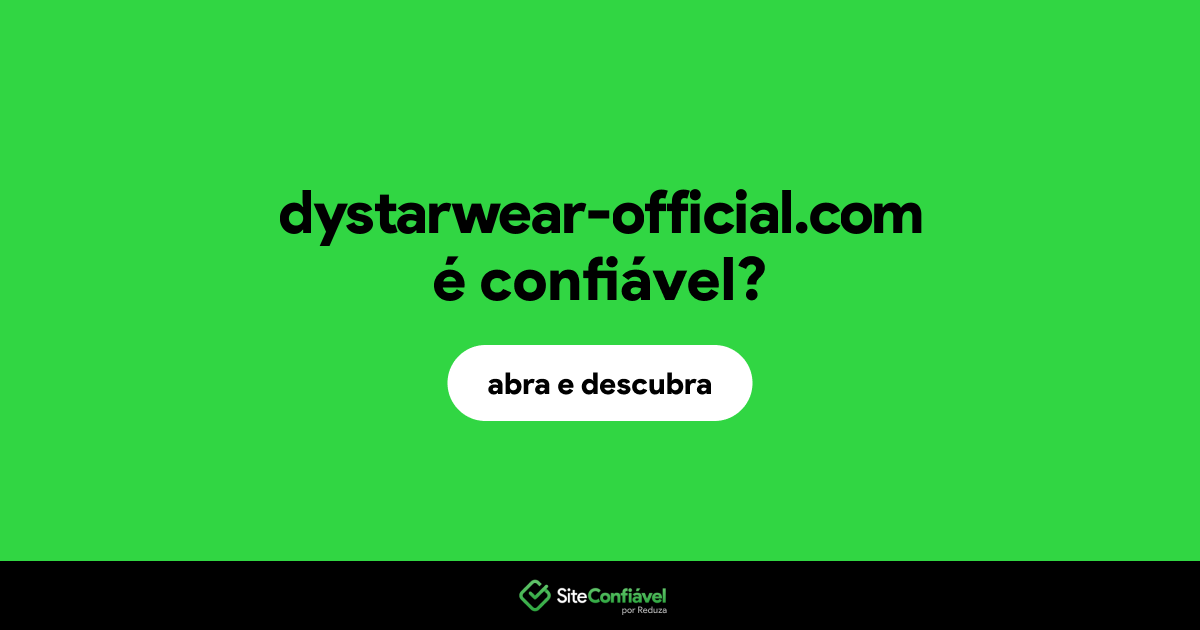 O site dystarwear-official.com é confiável?