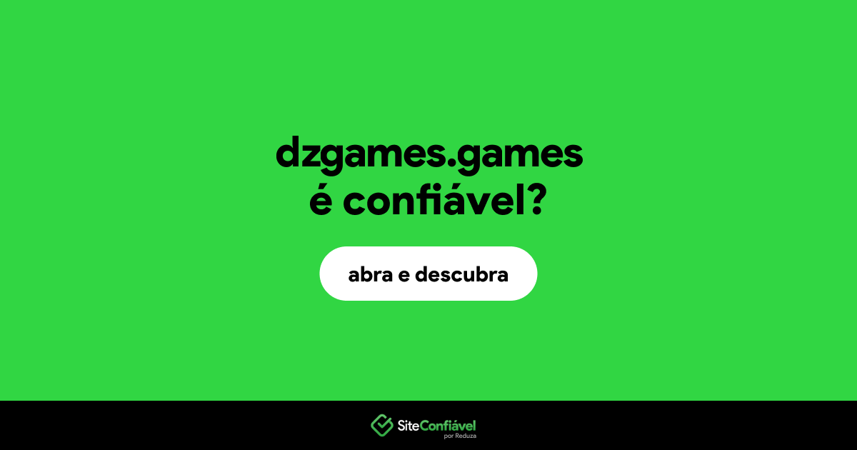 O site dzgames.games é confiável?