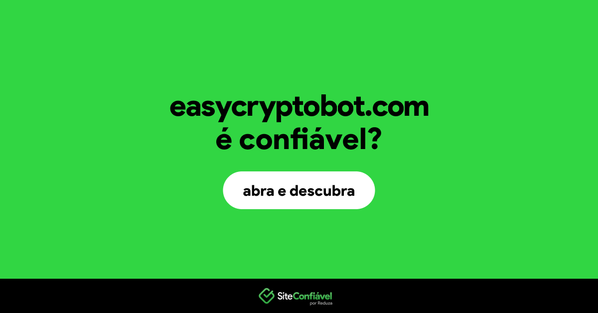 O site easycryptobot.com é confiável?