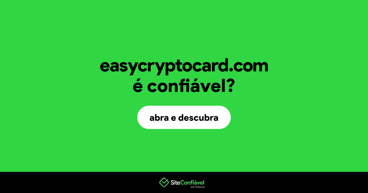 O site easycryptocard.com é confiável?