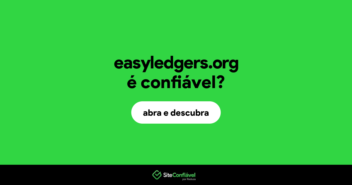 O site easyledgers.org é confiável?