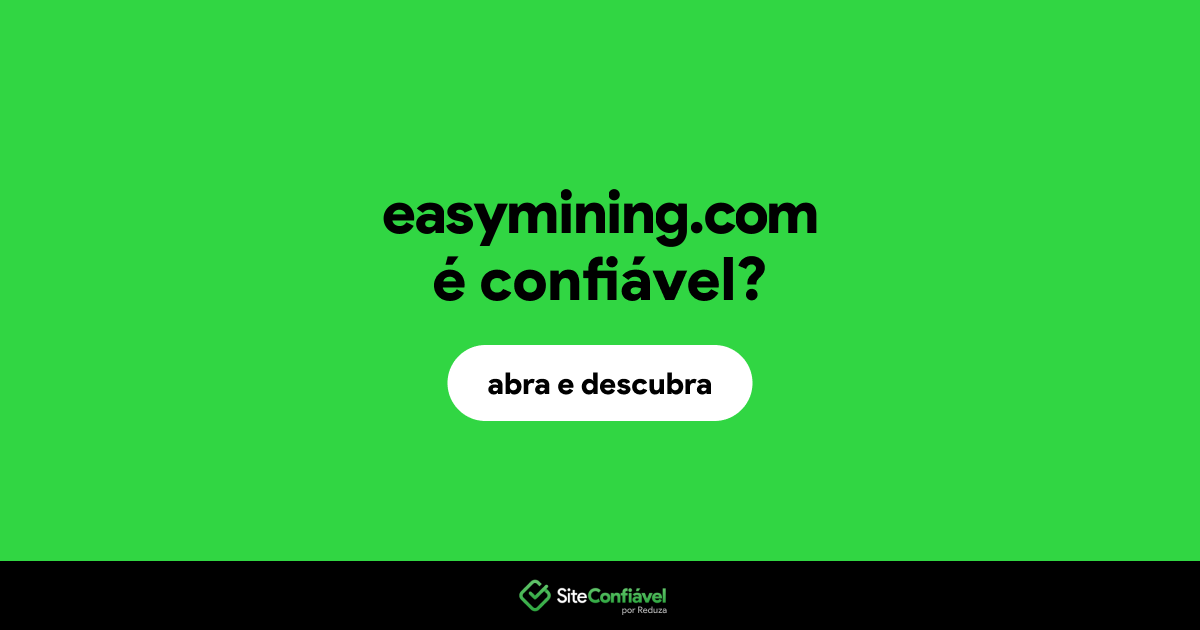 O site easymining.com é confiável?