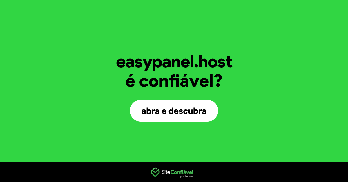 O site easypanel.host é confiável?