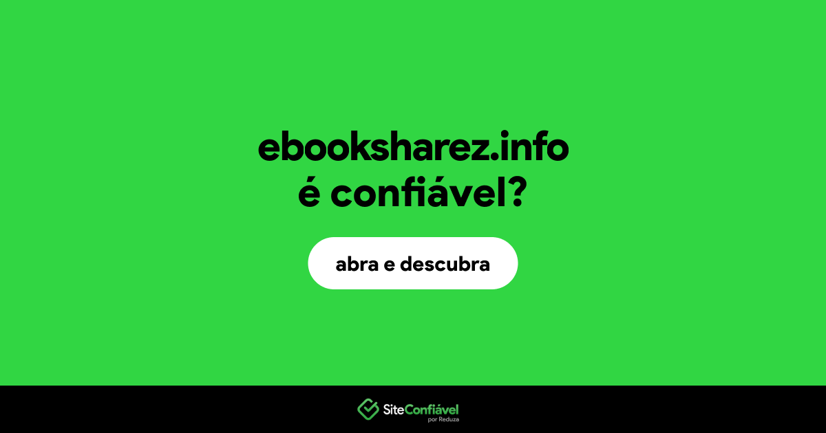 O site ebooksharez.info é confiável?