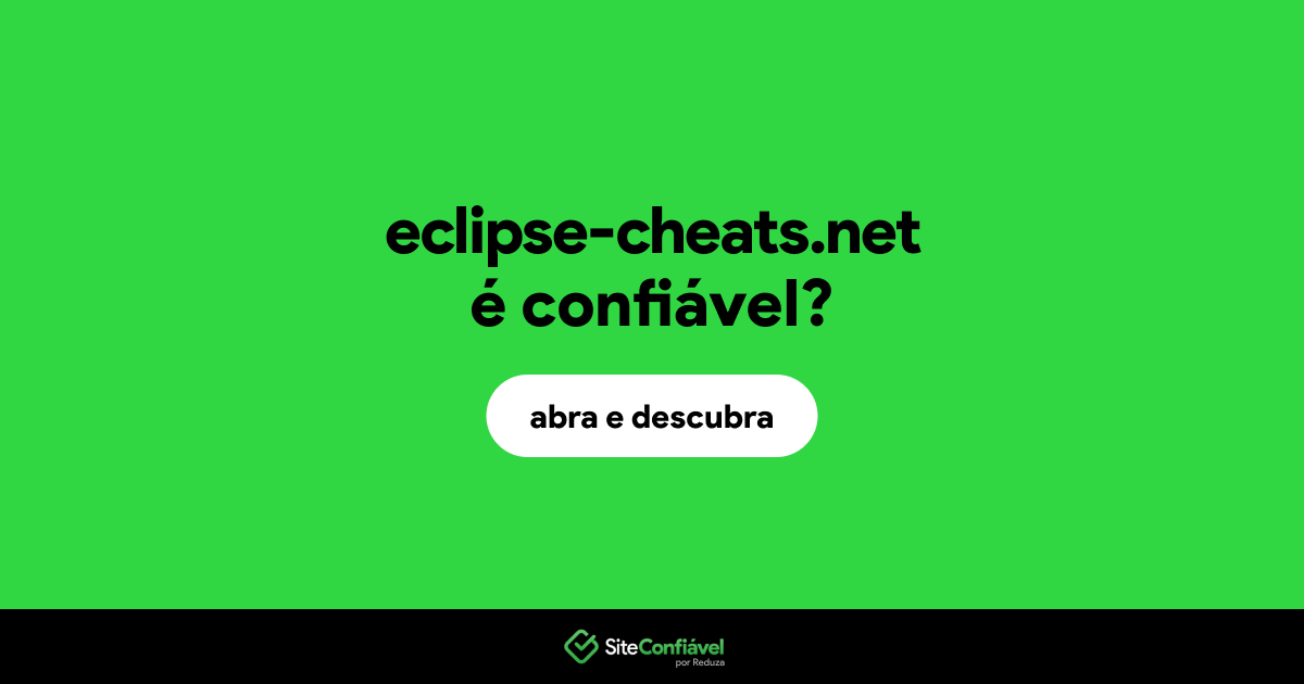 O site eclipse-cheats.net é confiável?
