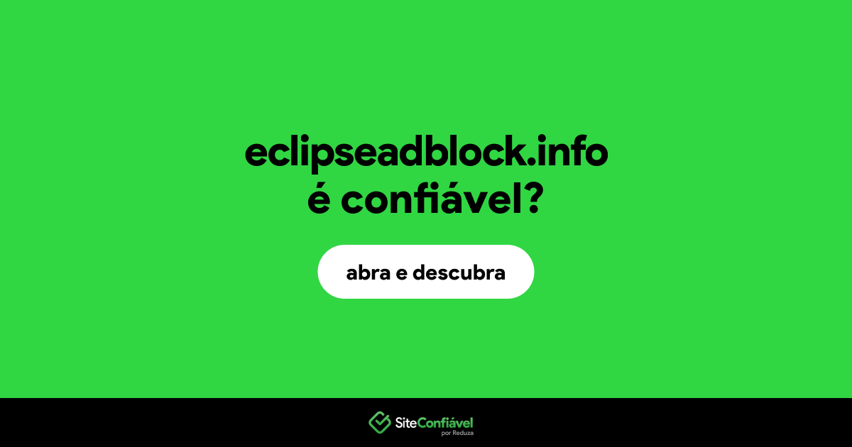 O site eclipseadblock.info é confiável?